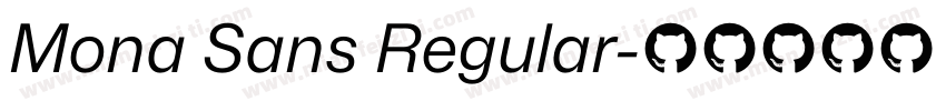 Mona Sans Regular字体转换